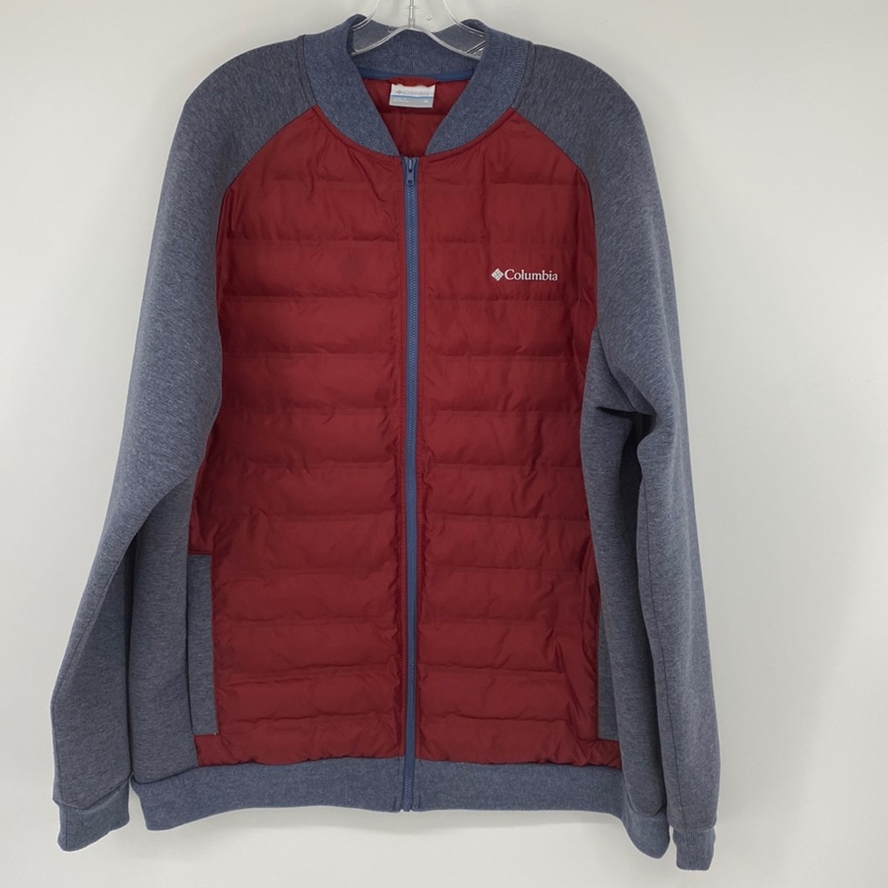 Columbia Men’s Blue and Maroon Jacket